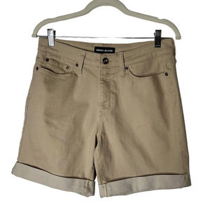 DKNY Bermuda Shorts in Tan Rolled Hem Size 6